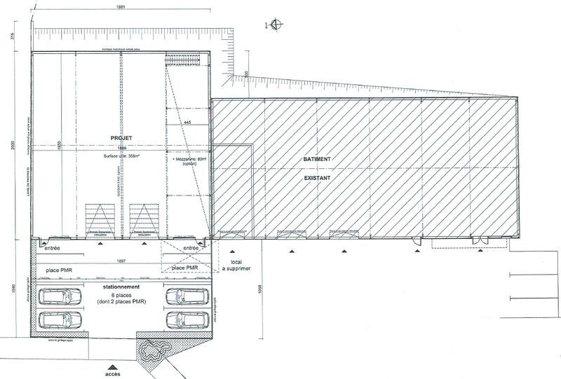 Location entrepots 360 m² non divisibles