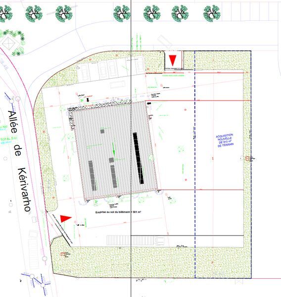 Location entrepots 575 m² non divisibles