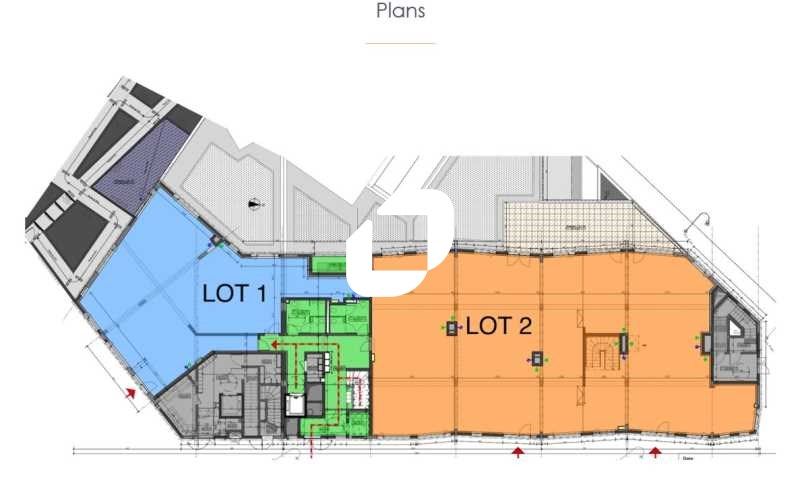Location bureaux 782 m² divisibles à partir de 250 m²