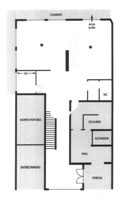 Location bureaux 260 m² non divisibles