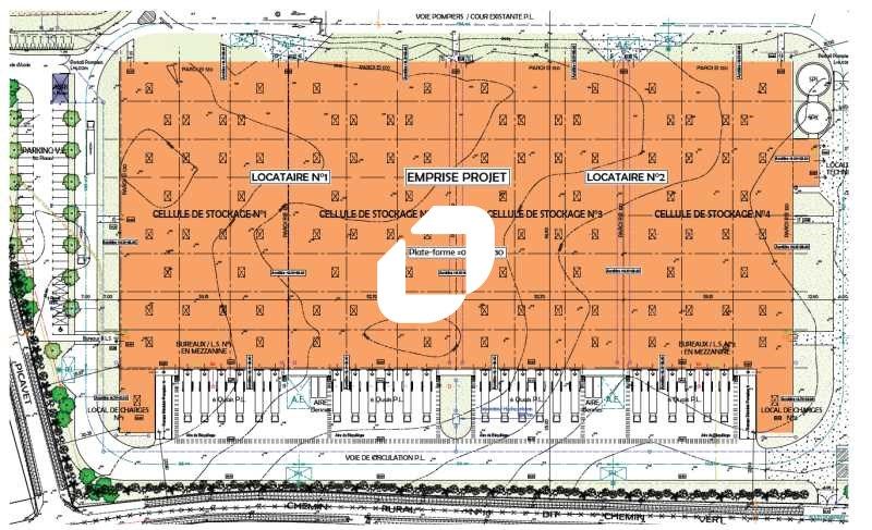 Location entrepots 22152 m² divisibles à partir de 11000 m²