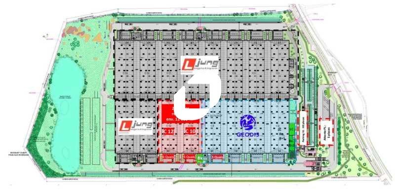 Location entrepots 12000 m² divisibles à partir de 6000 m²