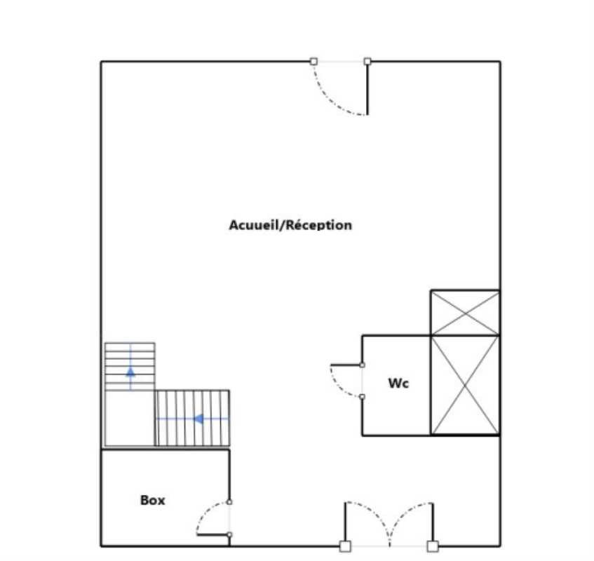 Location locaux commerciaux 110 m² non divisibles