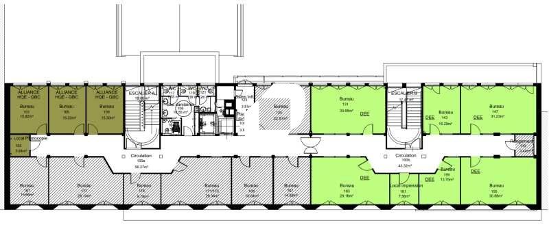 Location bureaux 1380 m² divisibles à partir de 230 m²