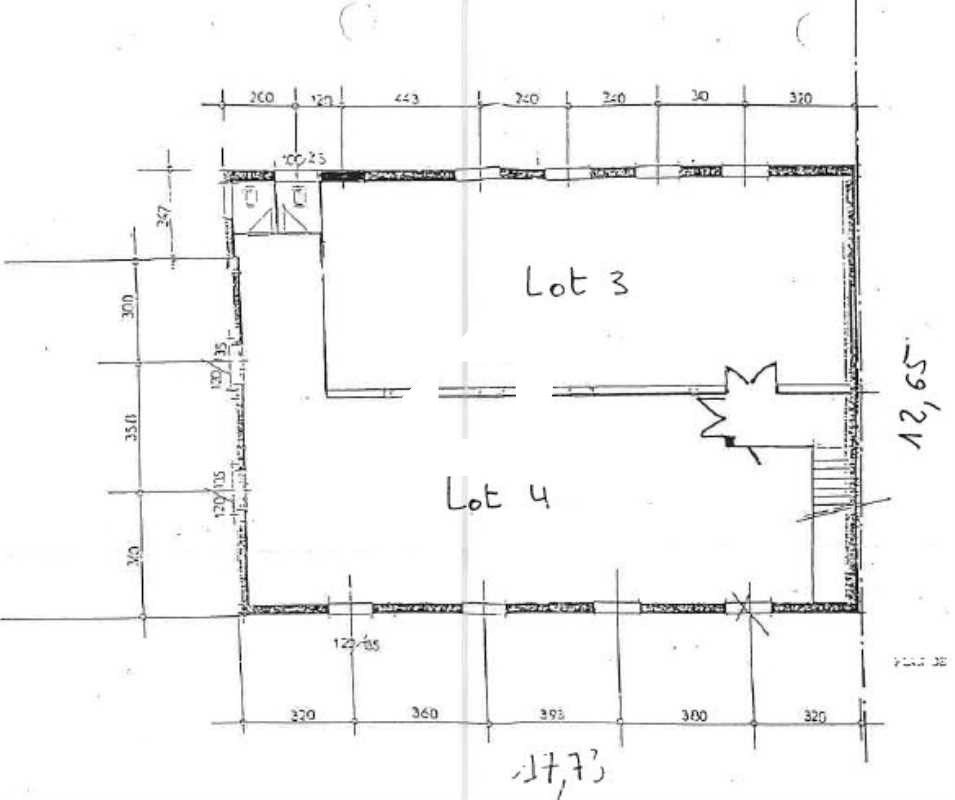 Vente bureaux 184 m² non divisibles