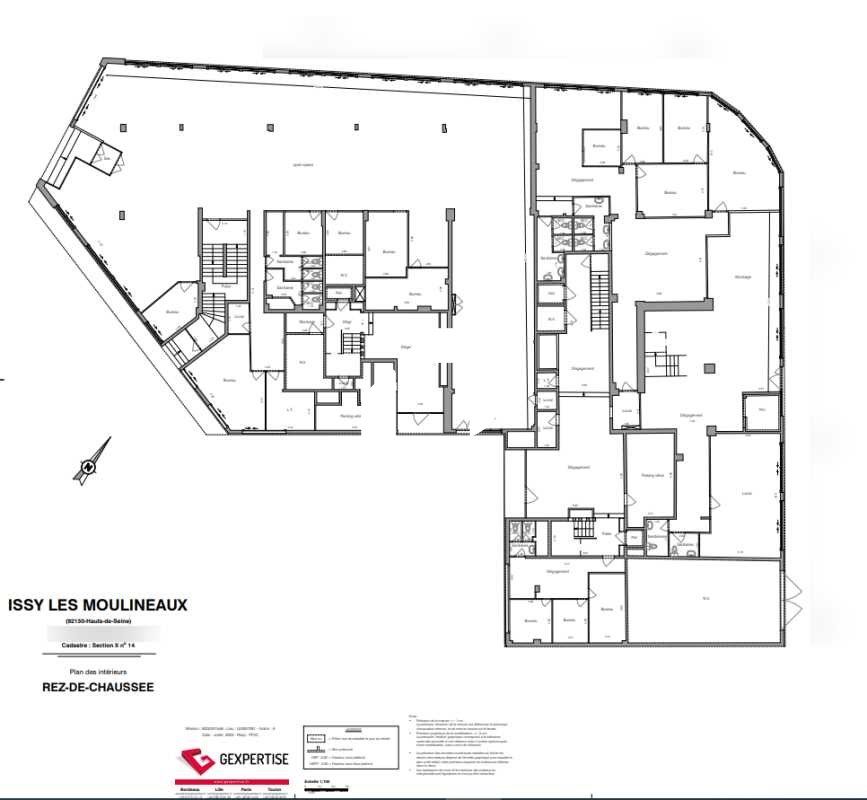 Location bureaux 1372 m² divisibles à partir de 392 m²