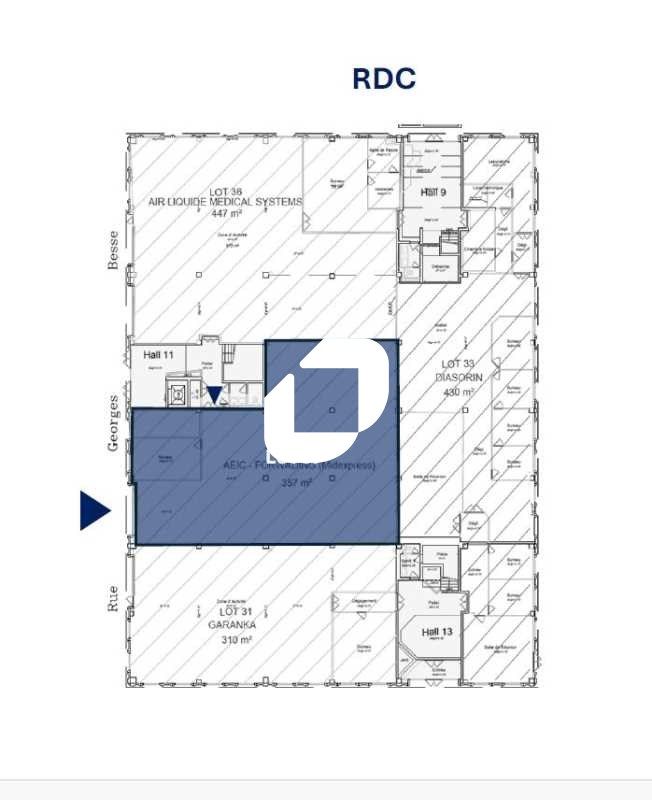 Location entrepots 357 m² non divisibles