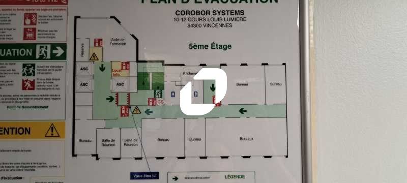 Location bureaux 311 m² non divisibles