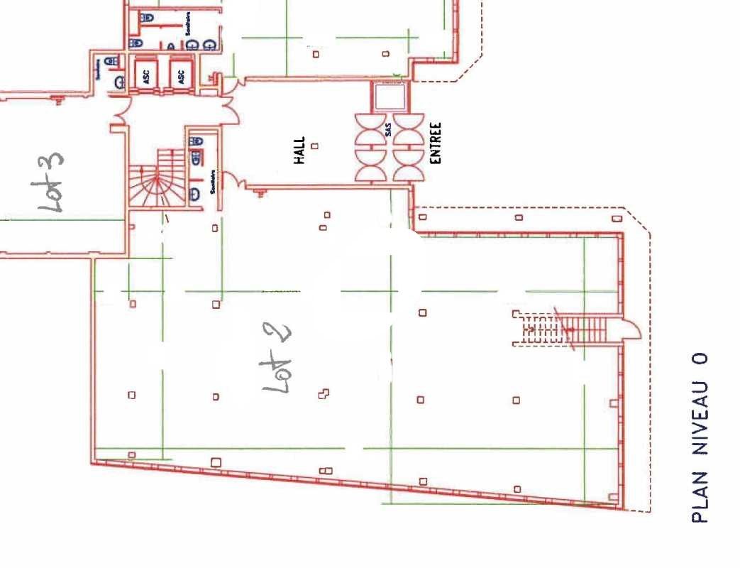 Location bureaux 397 m² non divisibles