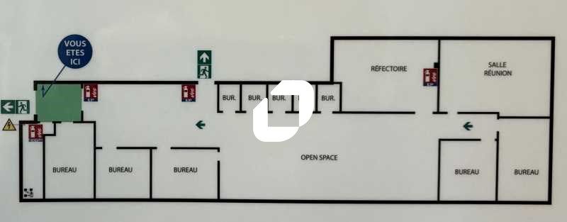 Location bureaux 200 m² non divisibles