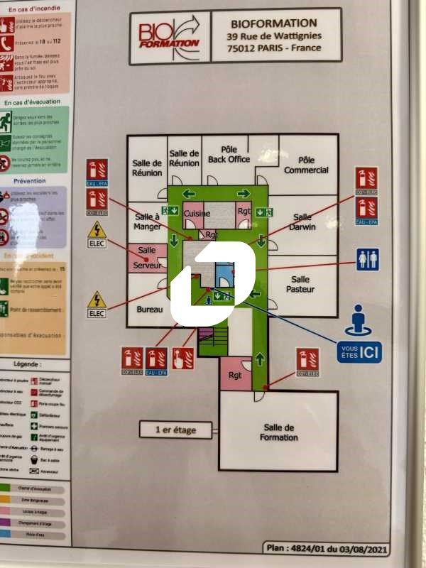 Location bureaux 310 m² non divisibles