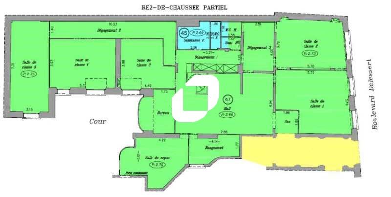 Vente bureaux 299 m² non divisibles