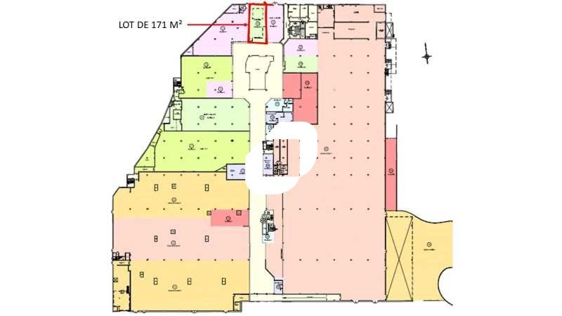 Location locaux commerciaux 171 m² non divisibles