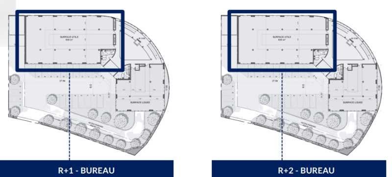 Location bureaux 1300 m² divisibles à partir de 650 m²