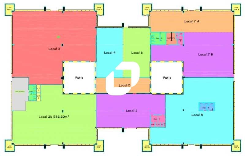 Location bureaux 1162 m² divisibles à partir de 375 m²