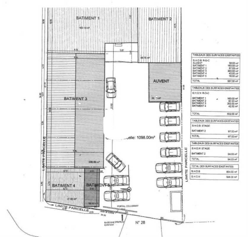 Vente entrepots 640 m² non divisibles