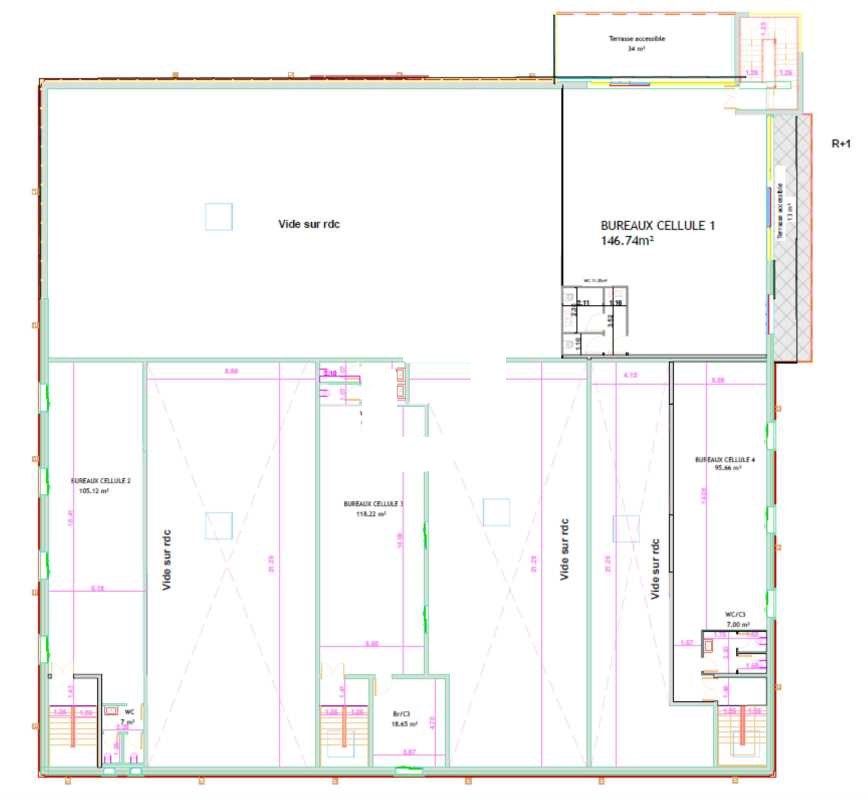 Location entrepots 1517 m² divisibles à partir de 404 m²