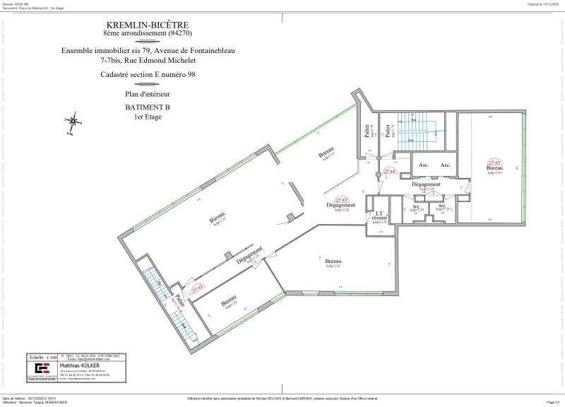 Location bureaux 922 m² divisibles à partir de 279 m²