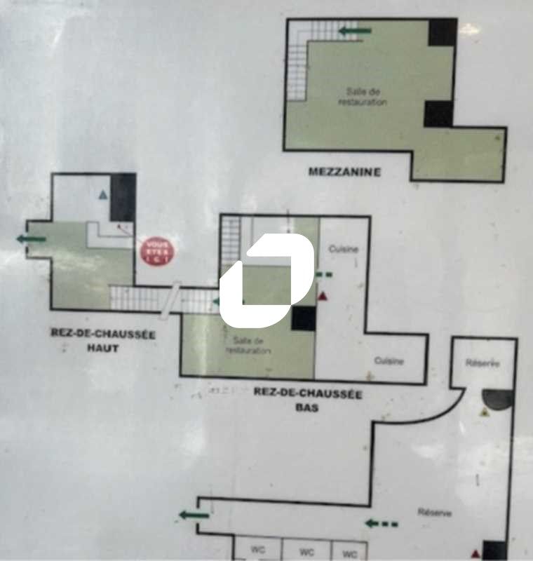 Location locaux commerciaux 195 m² non divisibles