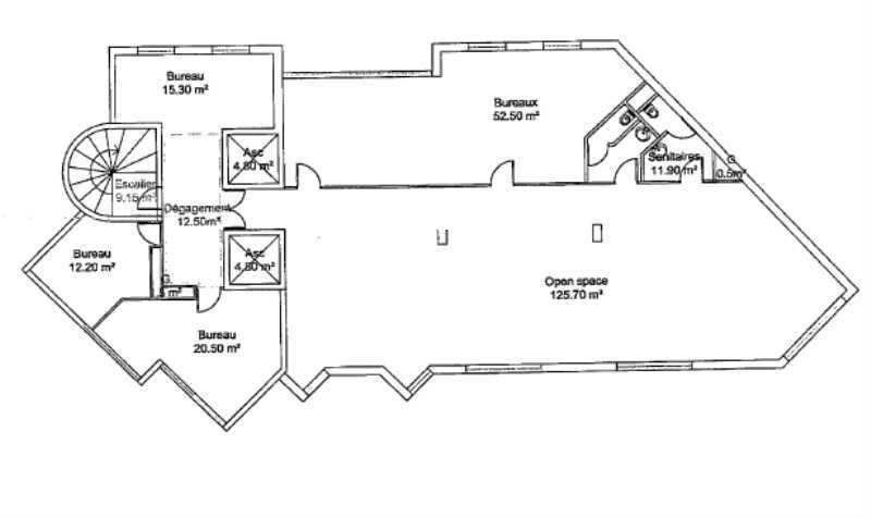 Location bureaux 774 m² divisibles à partir de 258 m²