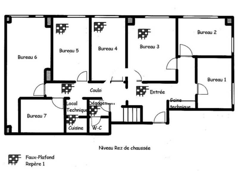 Vente bureaux 173 m² non divisibles