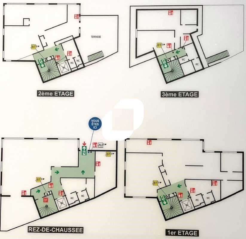 Vente bureaux 482 m² non divisibles