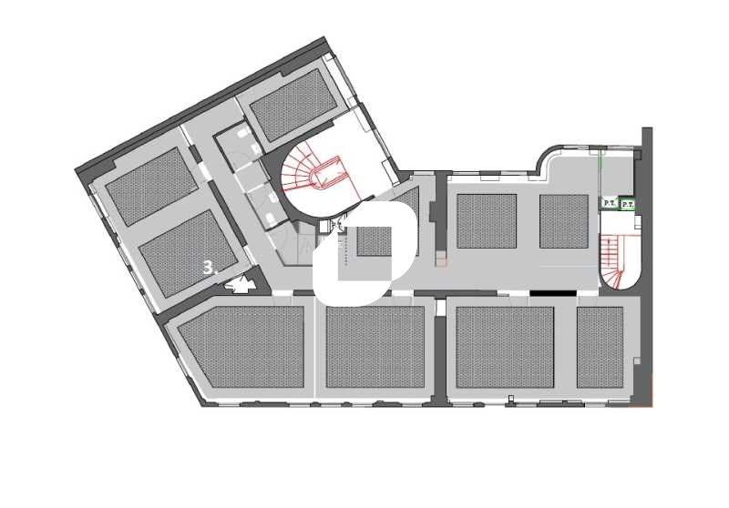 Location bureaux 267 m² non divisibles