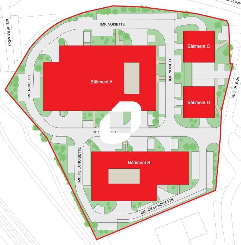 Location entrepots 1918 m² divisibles à partir de 303 m²