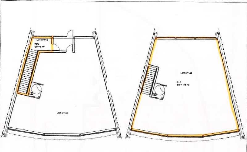Location bureaux 180 m² non divisibles