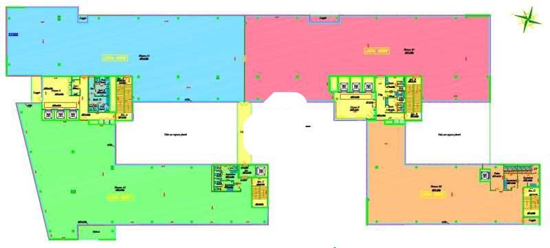 Location bureaux 1545 m² divisibles à partir de 716 m²