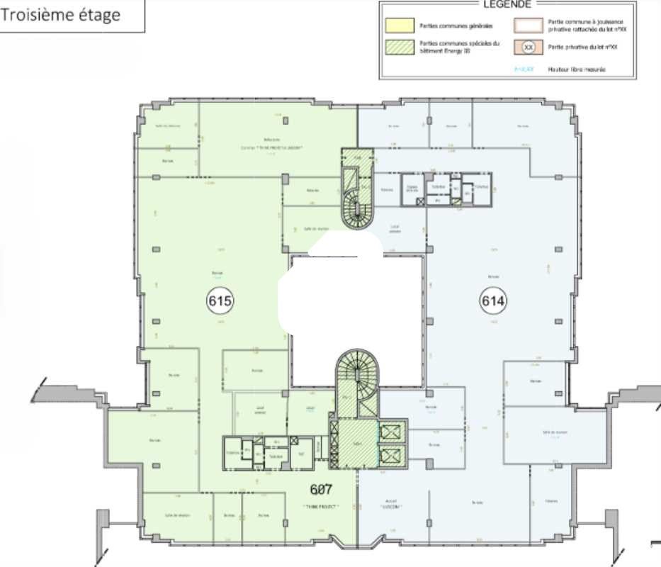 Vente bureaux 3493 m² divisibles à partir de 540 m²