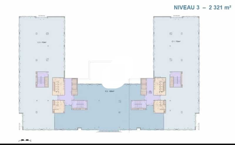 Location bureaux 878 m² divisibles à partir de 350 m²