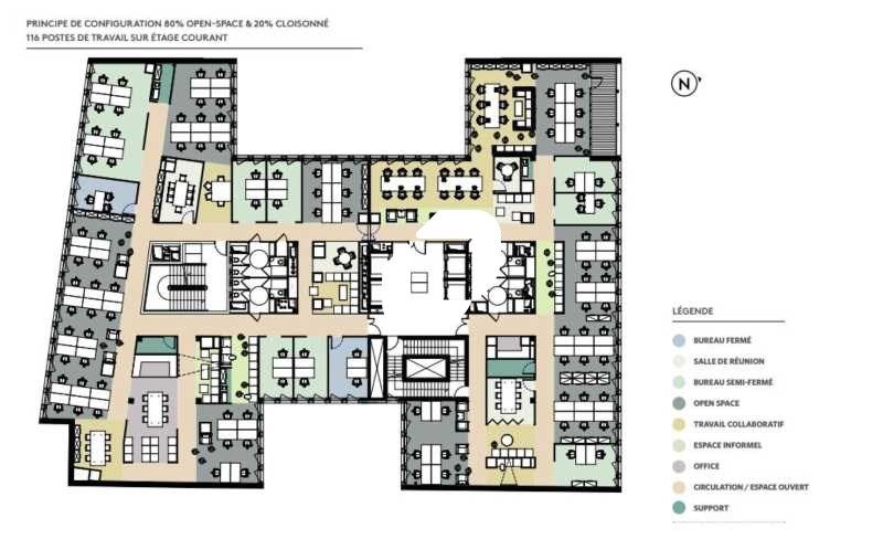 Location bureaux 2535 m² divisibles à partir de 235 m²