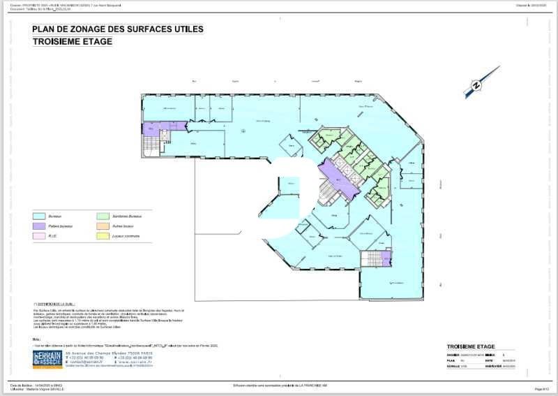 Location bureaux 1431 m² divisibles à partir de 700 m²