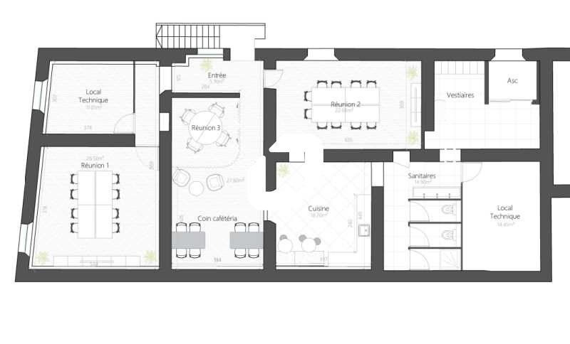 Location bureaux 1199 m² divisibles à partir de 113 m²