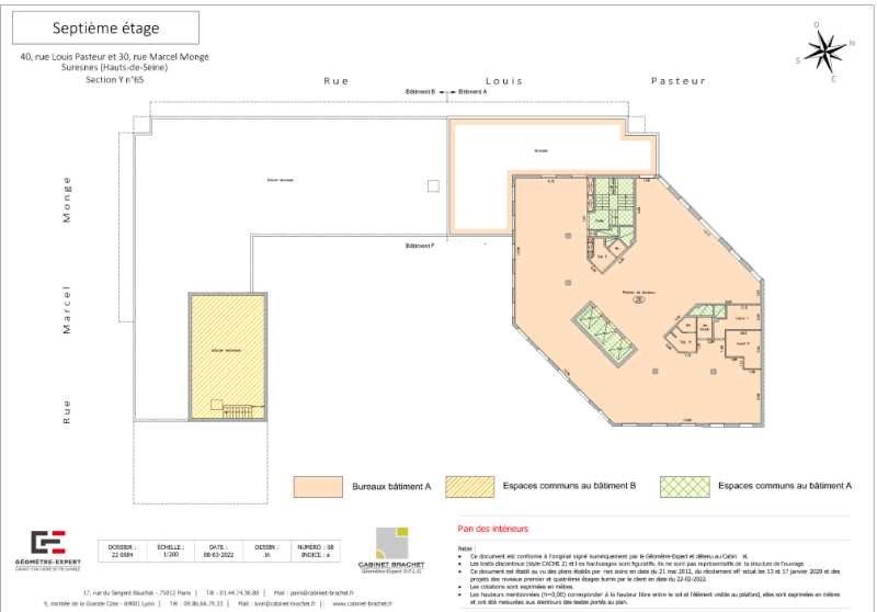 Location bureaux 822 m² divisibles à partir de 410 m²
