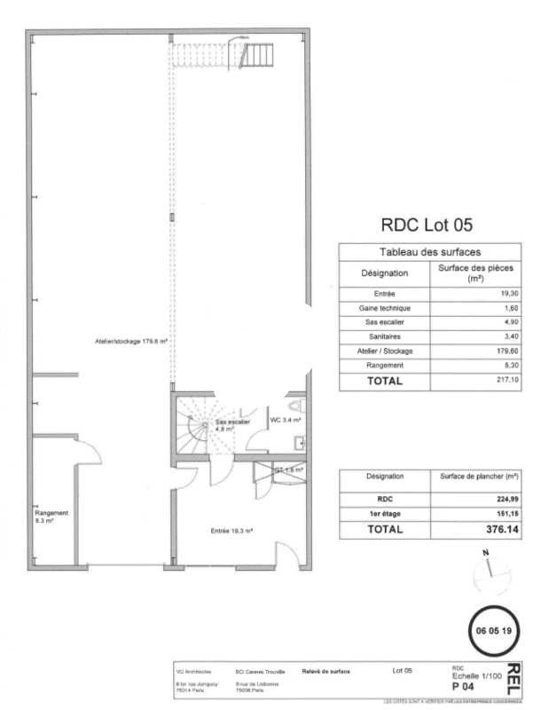 Location entrepots 368 m² non divisibles