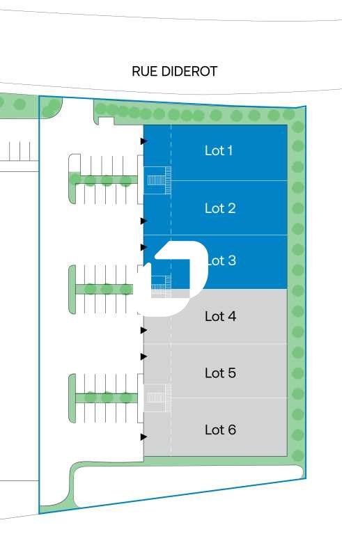 Location entrepots 538 m² non divisibles