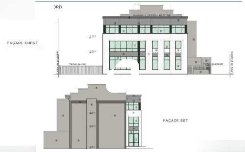 Location bureaux 3296 m² non divisibles