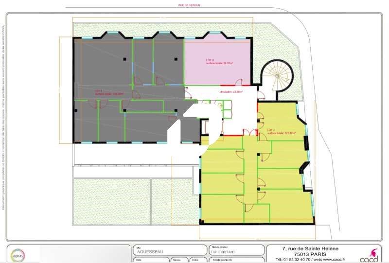 Location bureaux 214 m² divisibles à partir de 19 m²