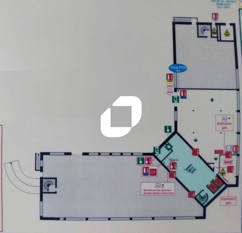 Location bureaux 964 m² non divisibles