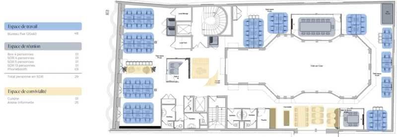 Location bureaux 1561 m² divisibles à partir de 369 m²