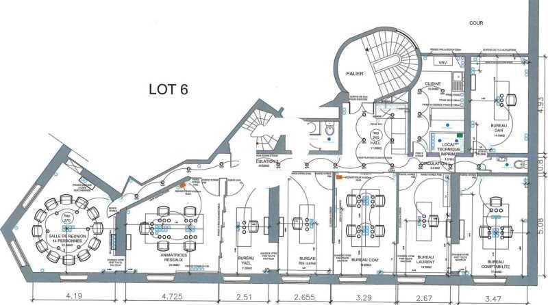 Vente bureaux 170 m² non divisibles