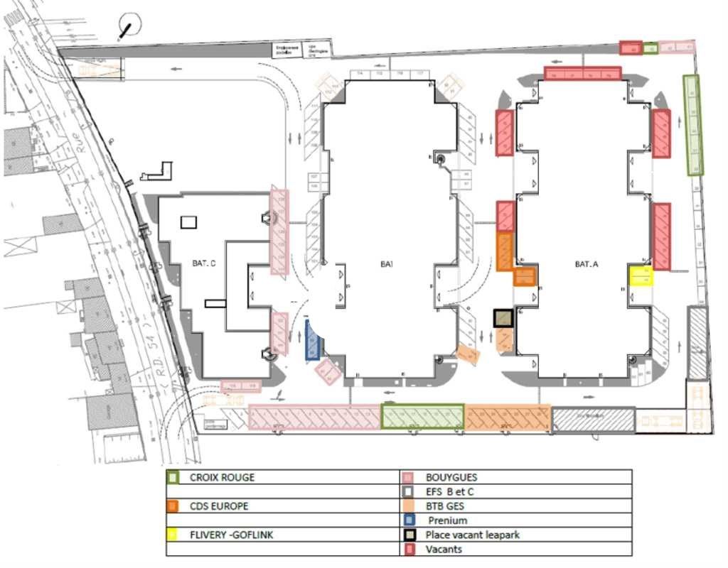Location entrepots 1799 m² divisibles à partir de 779 m²