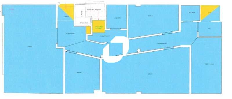 Location bureaux 170 m² non divisibles
