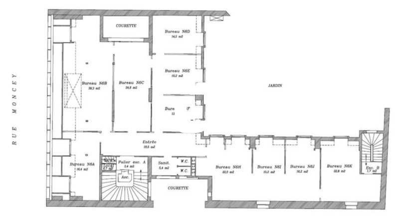 Location bureaux 247 m² non divisibles