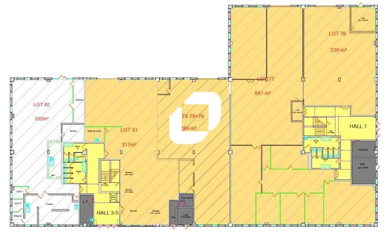 Location entrepots 1527 m² divisibles à partir de 678 m²