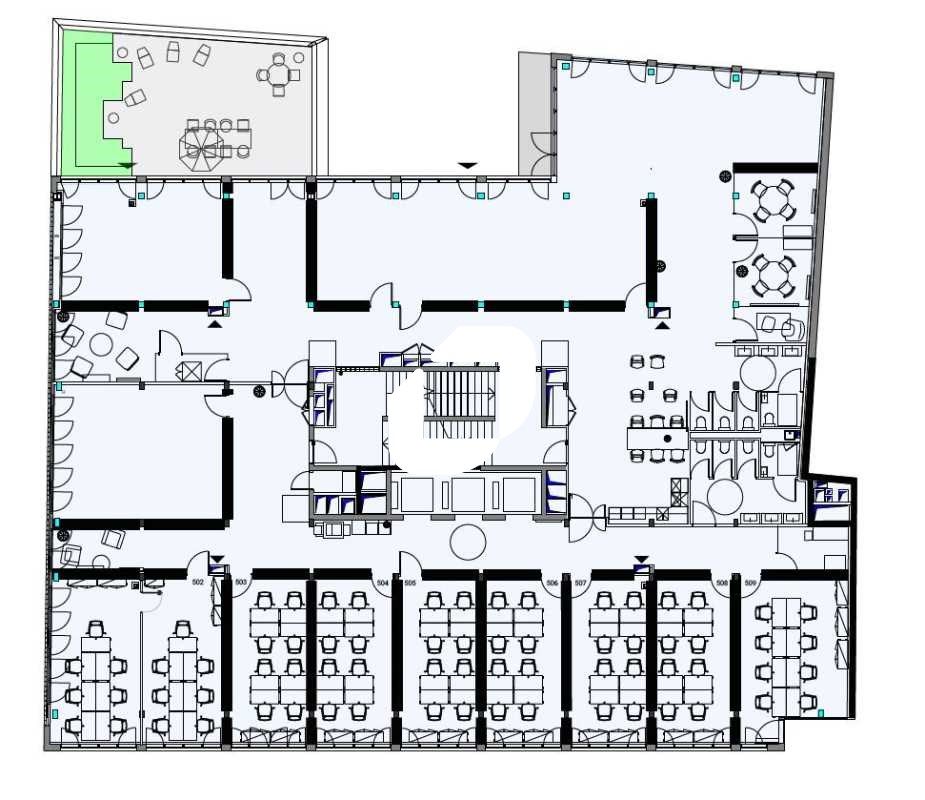 Location bureaux 2400 m² divisibles à partir de 800 m²
