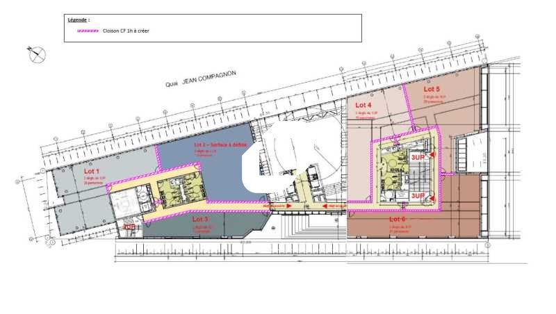 Location bureaux 1342 m² divisibles à partir de 143 m²