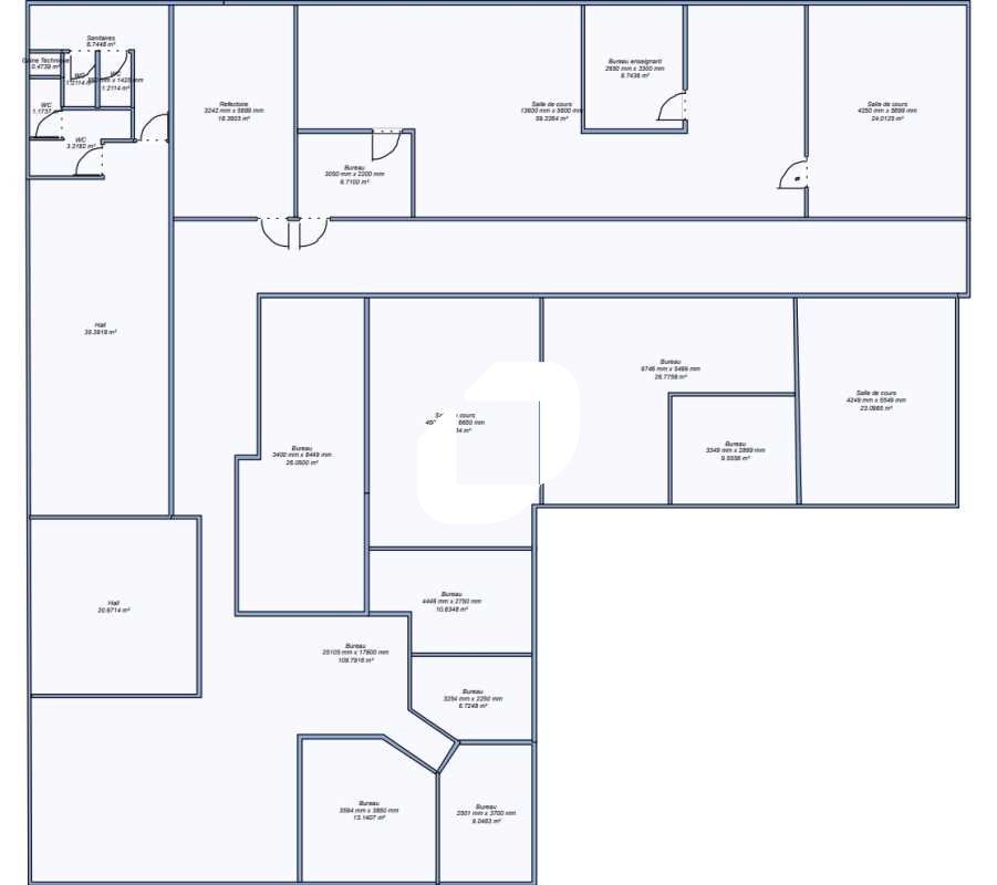 Location bureaux 1153 m² divisibles à partir de 303 m²